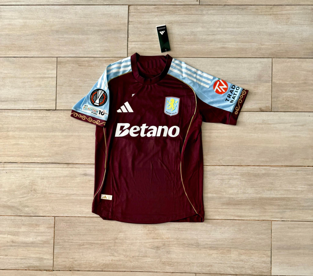camiseta aston villa 2025/26 titular tela jugador